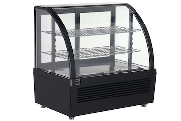 METRO Professional Vitrine réfrigérée à poser GCV1100, plastique/verre, 70,5 x 47,2 x 68,7 cm, 100 l, froid ventilé, 195 W, noir