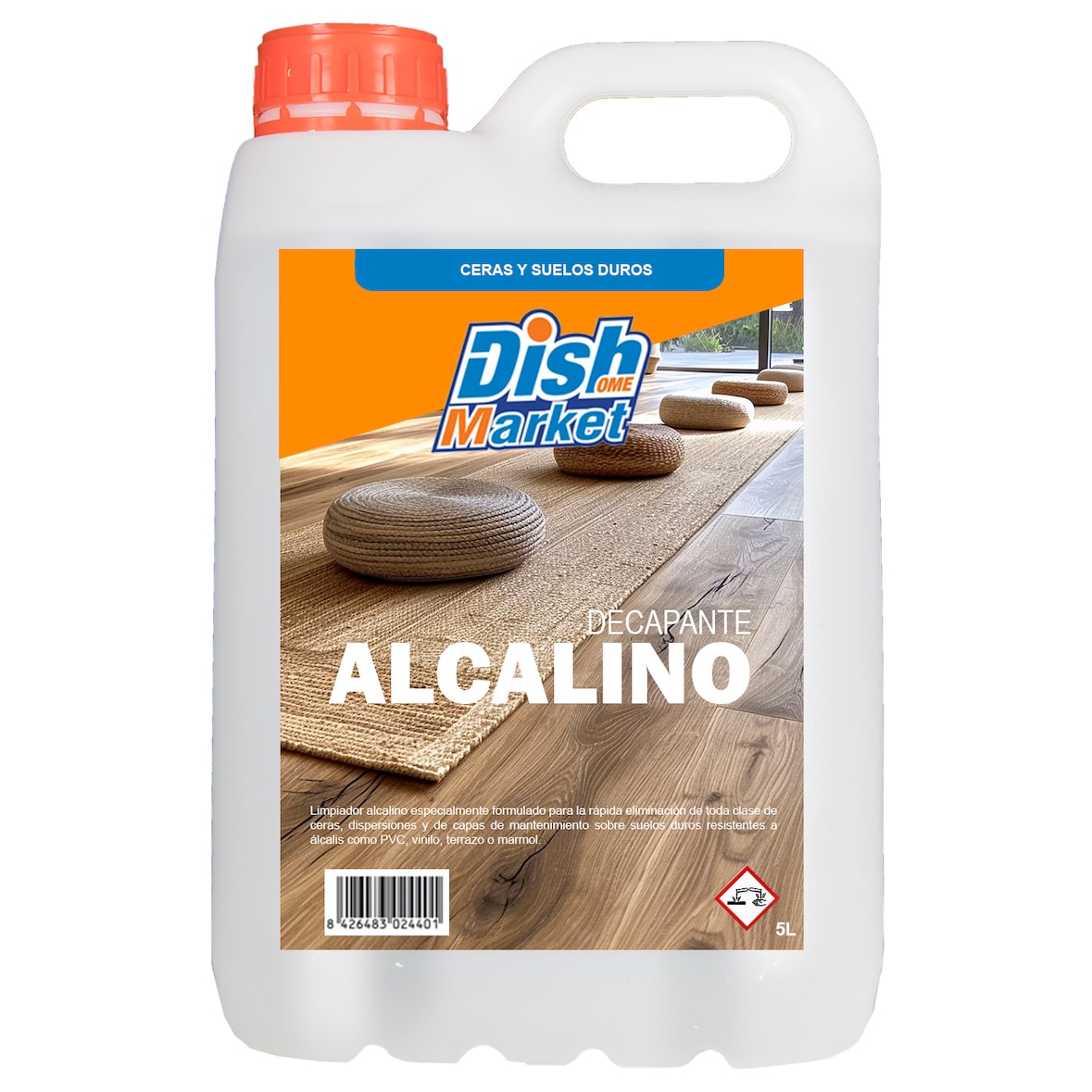 Decapante alcalino para ceras de suelo duros Formato 5kg