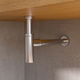 thumbnail of Sifone Di Scarico Tondo Universale In Ottone Cromato Scarico Lavabo 1'1/4 G Altezza 12,5 Cm Bagno Elegante E Resistente Contro Cattivi Odori