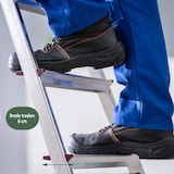 thumbnail of BRASQ Huishoudtrap 4 -treden Zilver - keukentrap inklapbaar aluminium voor Particulier en professioneel gebruik - Trap Ladder - Anti slip