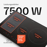 thumbnail of Delicatessa 77 Hybrid Einbaukochfeld Induktion 4 Zonen 7000W Schwarz