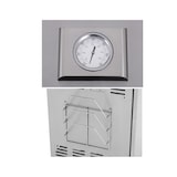 thumbnail of Tarrington House Barbecue a gas con 4 bruciatori principali + 1 laterale Glenwood, area cottura 41 × 71 cm, tavolino, con ruote, Edelstahl, grigio