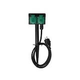 thumbnail of Perel Prise extérieure avec piquet de terre, 2 prises type E avec couvercles, IP44, câble H07RN-F 1,5 m, jardin/outils
