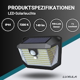 thumbnail of LUXULA LED Solar-Wandleuchte LXSO400120 140 lm kaltweiß schwarz IP44