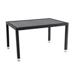 thumbnail of METRO Professional Tavolo Barbados, alluminio/rattan, 130x90x74 cm, resistente alle intemperie, dispositivo anti furto, regolabile in altezza, nero