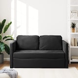 thumbnail of vidaXL Bodensofa mit Schlaffunktion Schwarz 122x204x55 cm Samt