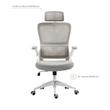 thumbnail of Silla de Escritorio con Ruedas ErgoFlex Pro Gris Claro 122x62x58cm 7house