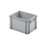 thumbnail of PROREGAL 8x Eurobehälter mit geschlossenem Griff | HxBxT 23,5x30x40cm | 22 Liter | Grau | Eurobox, Transportbox, Transportbehälter