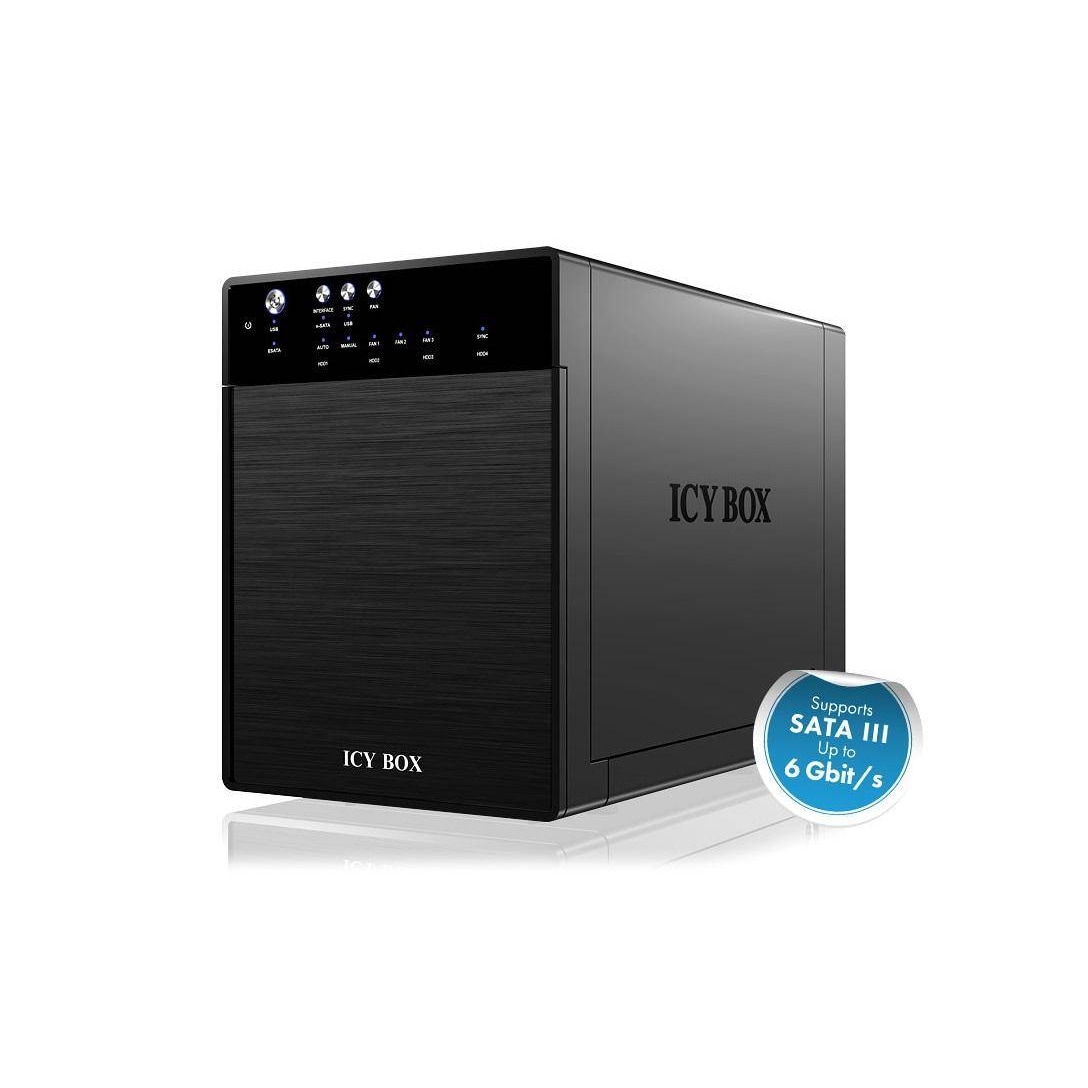 ICY BOX IB-3640SU3-1 8.9 cm (3.5 Zoll) Festplattengeh?use 3.5 Zoll USB 3.2 Gen 1 (USB 3.0), eSATA