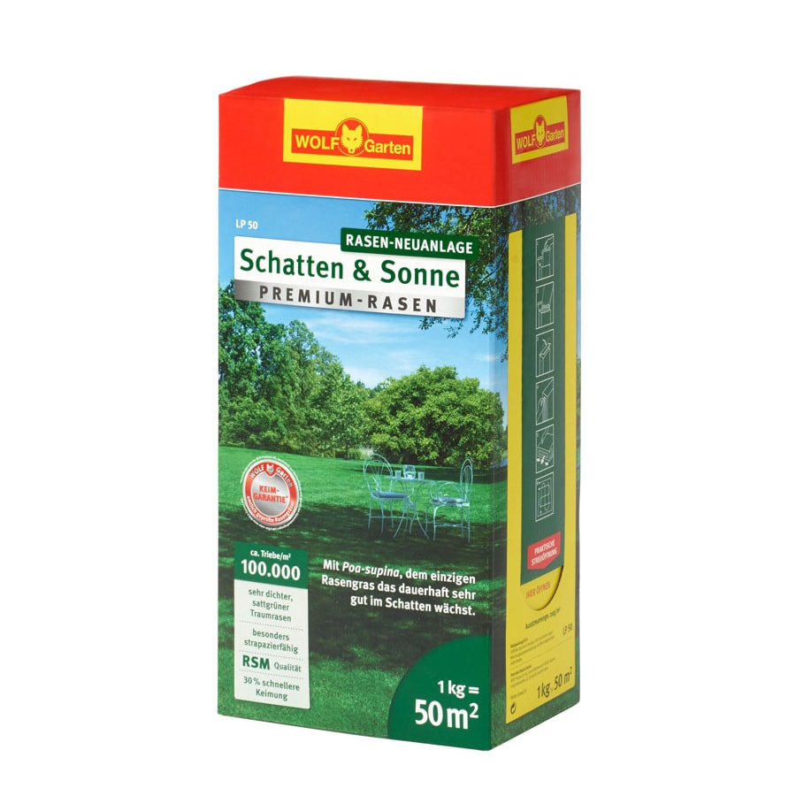 WOLF-Garten LP 50 ''SCHATTEN & SONNE'' PREMIUM-RASEN