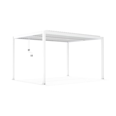 Pergola bioclimatica in alluminio 3X4 Bianco - TONY