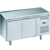 thumbnail of Tavolo refrigerato 2 porte. Sbrinamento automatico. Temperatura 0°/+8°C. Misure 136x70x85(h) cm. ForCold modello M-GN2100TN-FC
