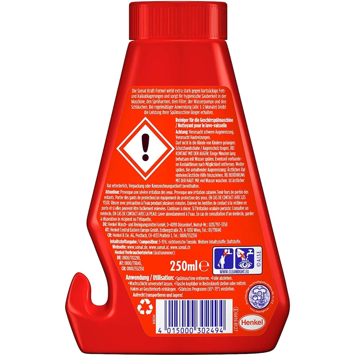 Somat Intensiv-Maschinenreiniger Spülmaschinen Reiniger Spülen Waschen 250 ml