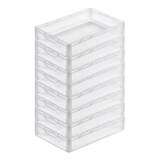 thumbnail of PROREGAL MegaDeal 8x Transparenter Eurobehälter LightLine mit offenem Griff und Scharnierdeckel | HxBxT 12x40x60cm | 24 Liter | Eurobox