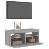 thumbnail of vidaXL TV-Schrank mit LED-Leuchten Grau Sonoma 90x35x40 cm
