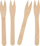 thumbnail of 25 Snack-Gabeln, Holz "pure" 12,1 cm