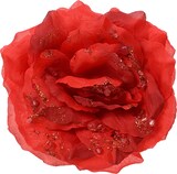 thumbnail of Künstliche Rose Clip Kunstblumen Kunstrosen Dekoblume Hochzeit Christbaumschmuck