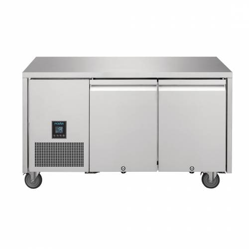 Table Réfrigérée Négative Inox 2 Portes GN 1/1 - 267L Froid Ventilé Premium - Polar Série U