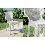 thumbnail of Sedia in resina effetto rattan da esterno impilabile Keter