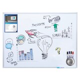thumbnail of FRANKEN Whiteboard 150 x 100 cm, Schreibtafel X-tra!Line, emailliert, magnetisch, beschreibbar, trocken abwischbar, mit Aluminiumrahmen, Magnettafel