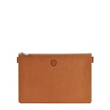 thumbnail of Sonnenleder Banktasche Leder Geldtasche Belegtasche (25x17cm) natur braun WEILL