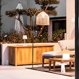 thumbnail of Lumisky Lampadaire d'extérieur filaire SELMA E27 H150cm Polyrotin Beige