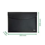 thumbnail of Leitz Envelope para documentos Recycle com fecho de botão. PP. DIN A4, preto. Embalagem de 1