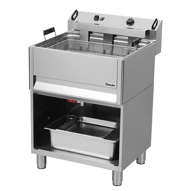 Deegwaren-/Visfriteuse | SERIE BF | Elektrisch | 30L | 50°C/190°C | 15kW (400V) | Aftapkraan | 660x650x980(h)mm