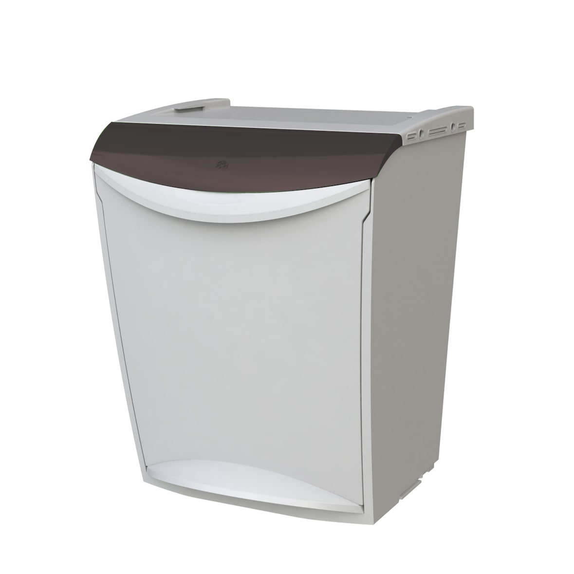 Système de recyclage de l'écosystème modulaire. Couleur gris.