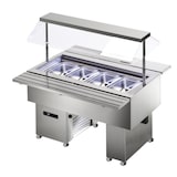 thumbnail of KBS saladebuffet 1505 x 750 x 1500 mm GN 1/1 stekker 230 V circulatielucht met wielen