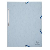 thumbnail of Exacompta  Cod. 55531E - Cartella 3 lembi con elastici in cartoncino lustré 400 g/mq - 24x32cm grigio chiaro - Confezione da  25 pz.