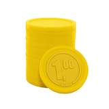 thumbnail of CombiCraft Wertmarken Chip  mit Reliefprägung - 250 Stück - in der Farbe 1,00 Euro