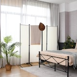 thumbnail of COSTWAY Divisória para separar ambientes, 220 x 173 cm, biombo dobrável, biombo de privacidade, 4 peças, bege