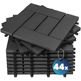 thumbnail of Casaria WPC Fliesen 44x Mosaik Anthrazit