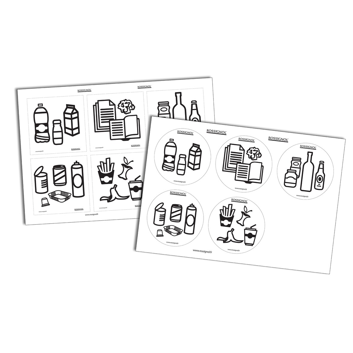 ROSSIGNOL Stickers tri - lot de 2 planches autocollantes COLLEC