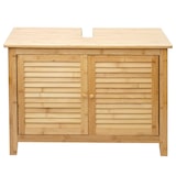 thumbnail of Arredo bagno bambu a listelle serie HWC-B18 mobile sottolavabo 60x80x40cm
