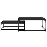 thumbnail of Tables basses gigognes 2 pcs noir bois d'ingénierie Modèle Atlas Line Élite