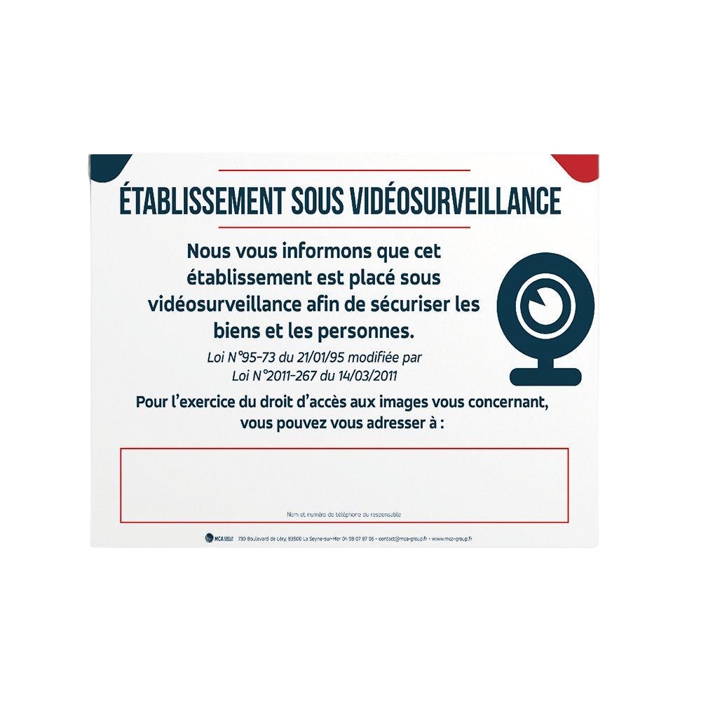 Panneau Vidéo Surveillance
