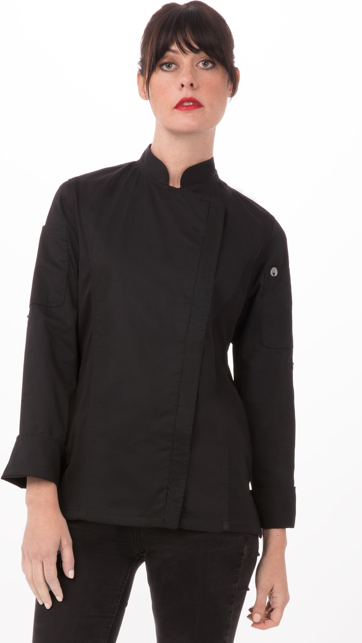 Chef Works® HARTFORD Damenkochjacke der Essential Collection - COOL VENT BCWLZ005 Schwarz XS