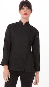 thumbnail of Chef Works® HARTFORD Damenkochjacke der Essential Collection - COOL VENT BCWLZ005 Schwarz XS
