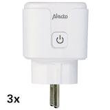 thumbnail of Alecto SMART-PLUG20 - Smarter WLAN-Zwischenstecker mit Stromzähler, 16 A, 3680 W, 3er-Pack, Weiß