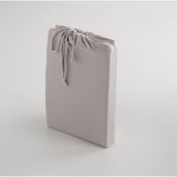 thumbnail of Lençol justo 150 tecido elástico jersey de algodão extra macio fabricado na Espanha Elba Cinza Claro/Cinza Claro Naturals