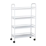 thumbnail of Carrello Portavivande 4 Ripiani Ruote Cucina Mobile 60x32x100 cm - Nero