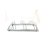 thumbnail of Andrys - Rastrelliera Porta Biciclette a Terra Inclinato, con Tappi, Zincato a Freddo, Colore Argento, 100 x 42 x 40 cm, 3 Posti