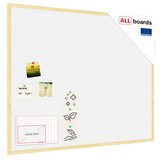 thumbnail of Allboards Weiß Pinnwand mit Holz Rahmen 100x80cm Korktafel Korkwand Pinnwand Kork Oberfläche