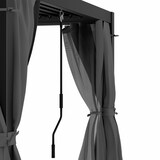 thumbnail of LuminaHaven Pergola 3x4 mit Vorhängen und Moskitonetzen Schwarz