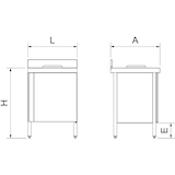 thumbnail of MOBINOX-Mesa mural desbarasado 600x600x850 mm.