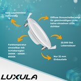 thumbnail of LUXULA LED Downlight LX300112-6 18 W 3000 K, 4000 K, 6000 K einstellbar in warm-, neutral- und kaltweiß (CCT) weiß