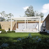 thumbnail of Weide Classic | Pergola Aluminium freistehend | 3 x 5,3 M | Lamellendach weiß