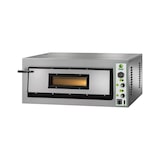 thumbnail of Forno pizza elettrico con 1 camera da cm.72x108x14h, 2 termostati regolabili per suola e cielo, temperatura da +50° a +500°C, V.230/1 - mod.FML6/M